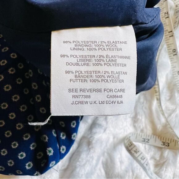 J. Crew Paneled Sheath Dress. Navy White & green Design - Picture 8 of 11